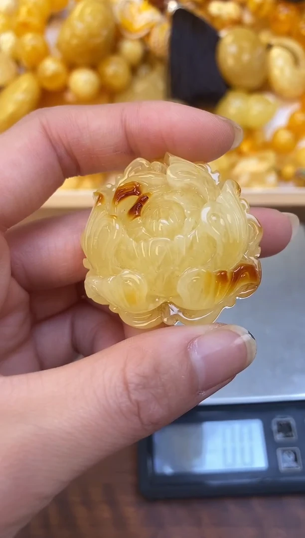 裸石琥珀未镶嵌天然琥珀蜜蜡