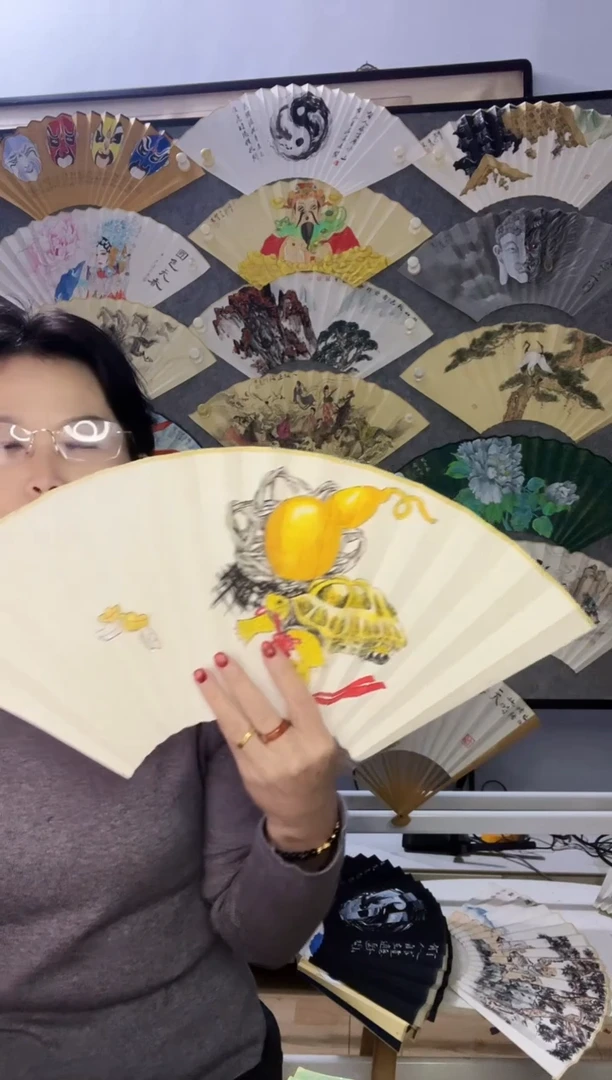 扇子九五寸十六方玉竹折扇