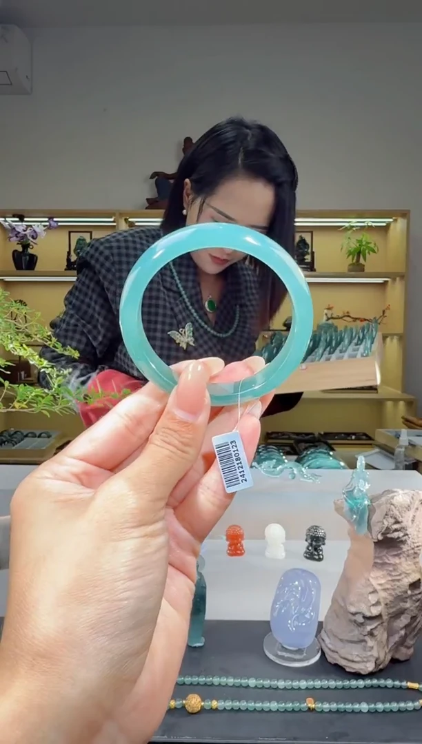 未镶嵌手镯翡翠54.5圈