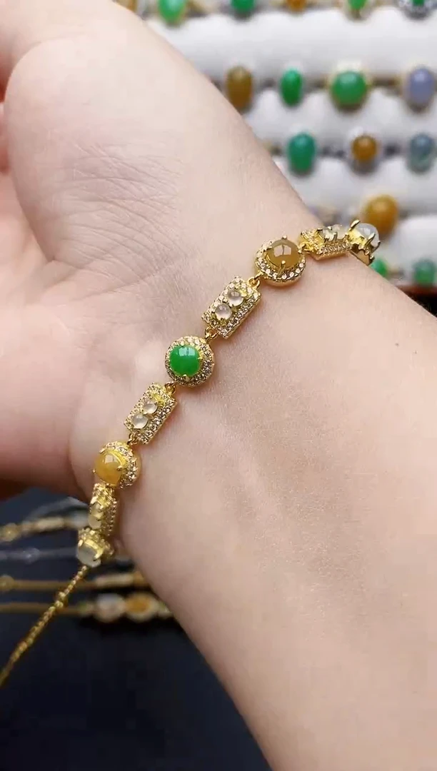 银S925镶嵌戒指翡翠2225