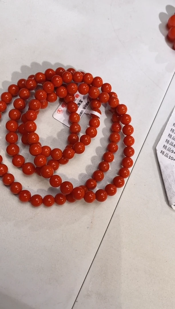 手串未镶嵌南红玛瑙博物馆瓦西南红108珠多圈7+mm
