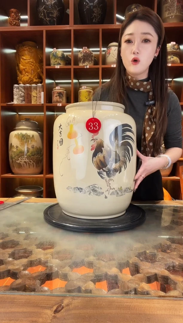 罐云南建水紫陶20升水缸@33