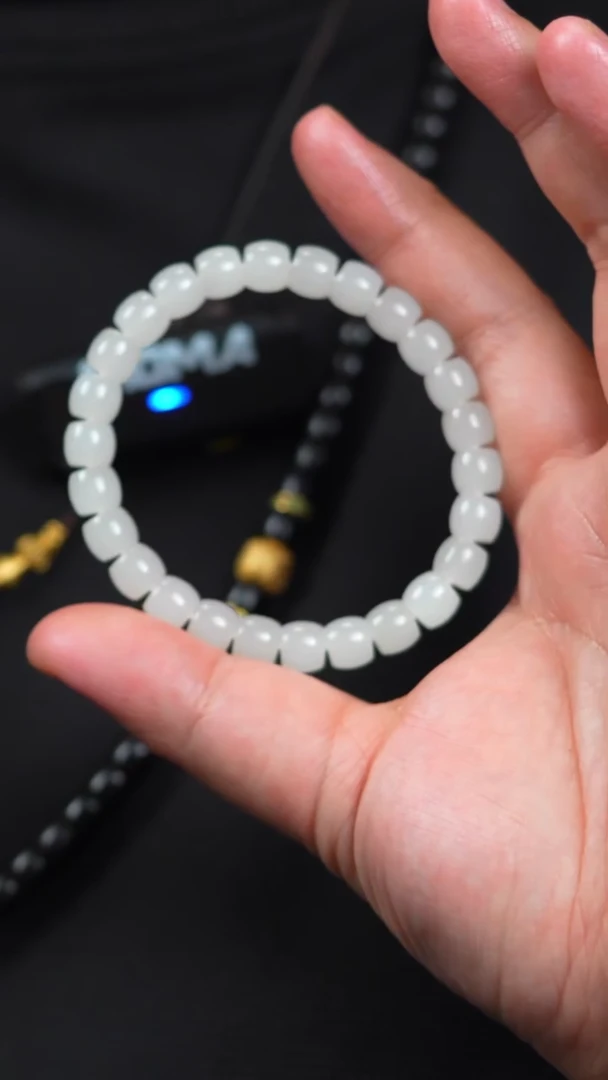 手链未镶嵌和田玉8mm黑山