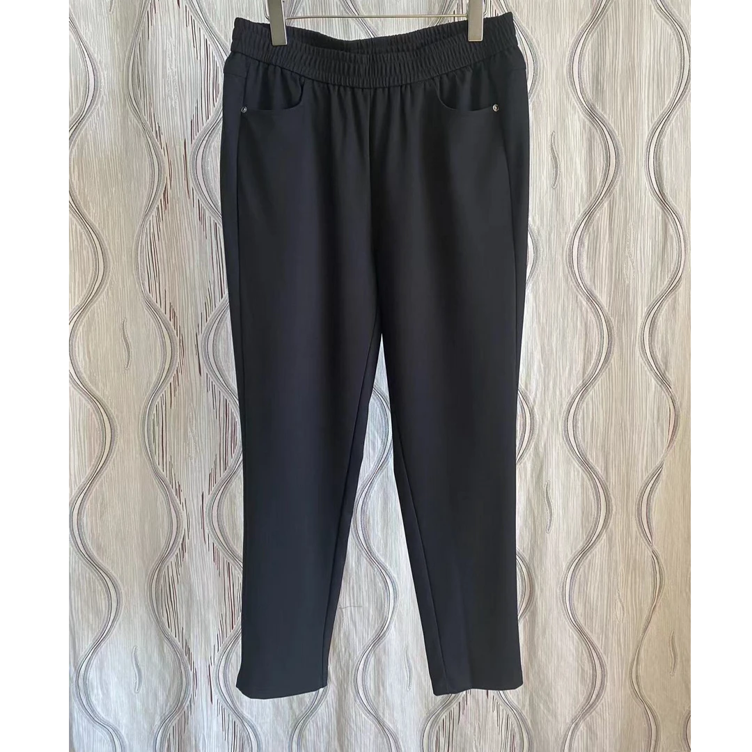 胖人坊大码女装百搭小脚裤01257 衣长99