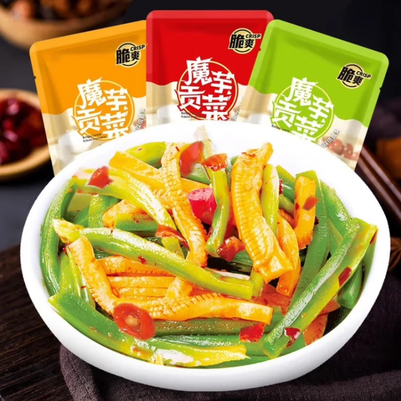 【魔芋贡菜】（2麻麻=1包）低卡摸鱼贡菜素毛肚零食