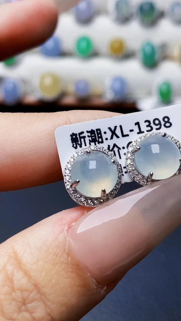 银S925镶嵌戒指翡翠6187