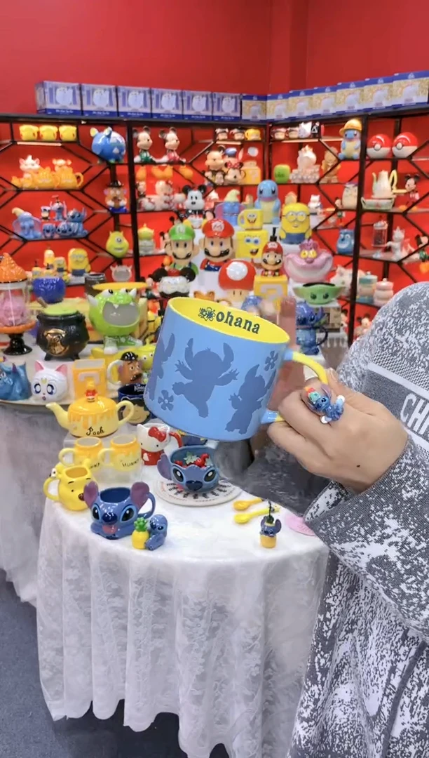 【闪购商品】1@@陶瓷杯史迪仔杯子