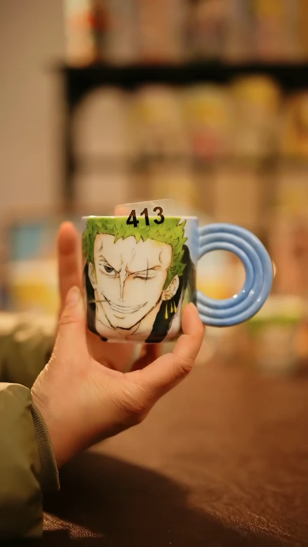 【闪购商品】杯景德镇高温釉下彩手绘陶瓷413