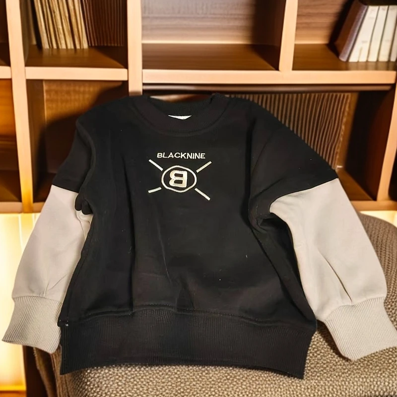 儿童韩版休闲时尚童装女童男童百搭加绒卫衣