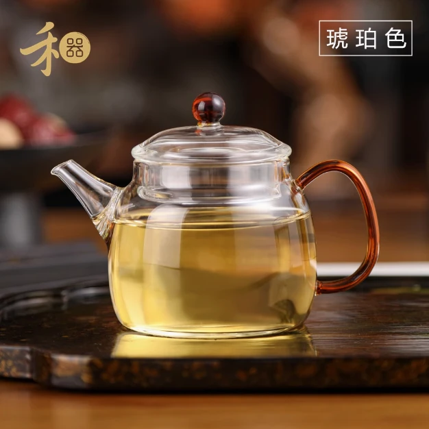 玻璃茶壶言卿壶耐高温泡茶壶小号花茶绿茶壶家用茶具