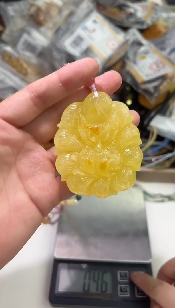 裸石琥珀未镶嵌琥珀蜜蜡吊坠