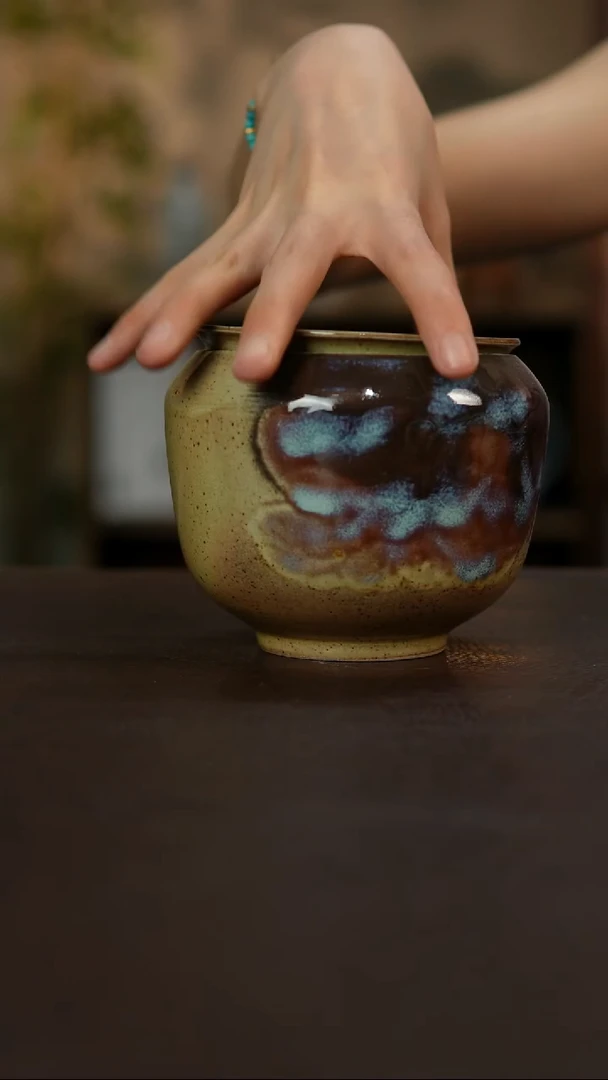 杯景德镇陶瓷杯碗柴烧多人