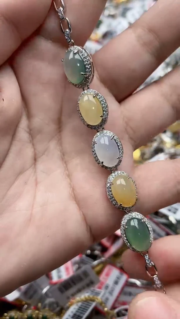 【闪购商品】翡翠戒指银S925镶嵌3333---7