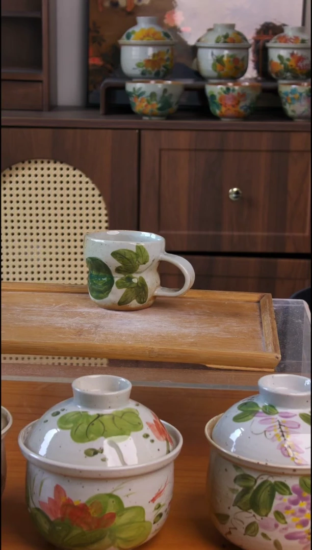 摆件景德镇高温釉下彩日用餐具