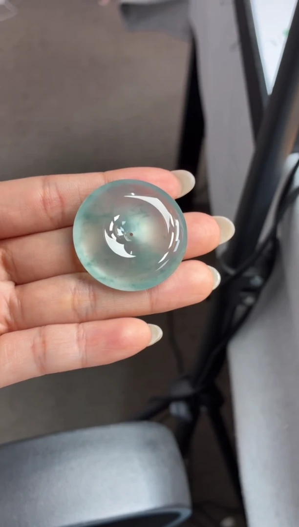 吊坠(不含链)未镶嵌翡翠28 平安扣 34.6 8.6