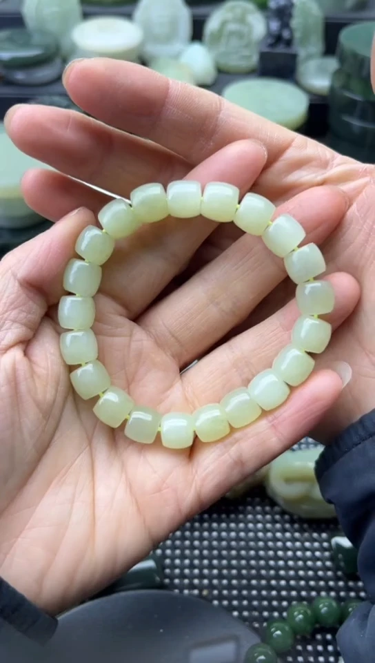 未镶嵌和田玉珠宝半成品手串