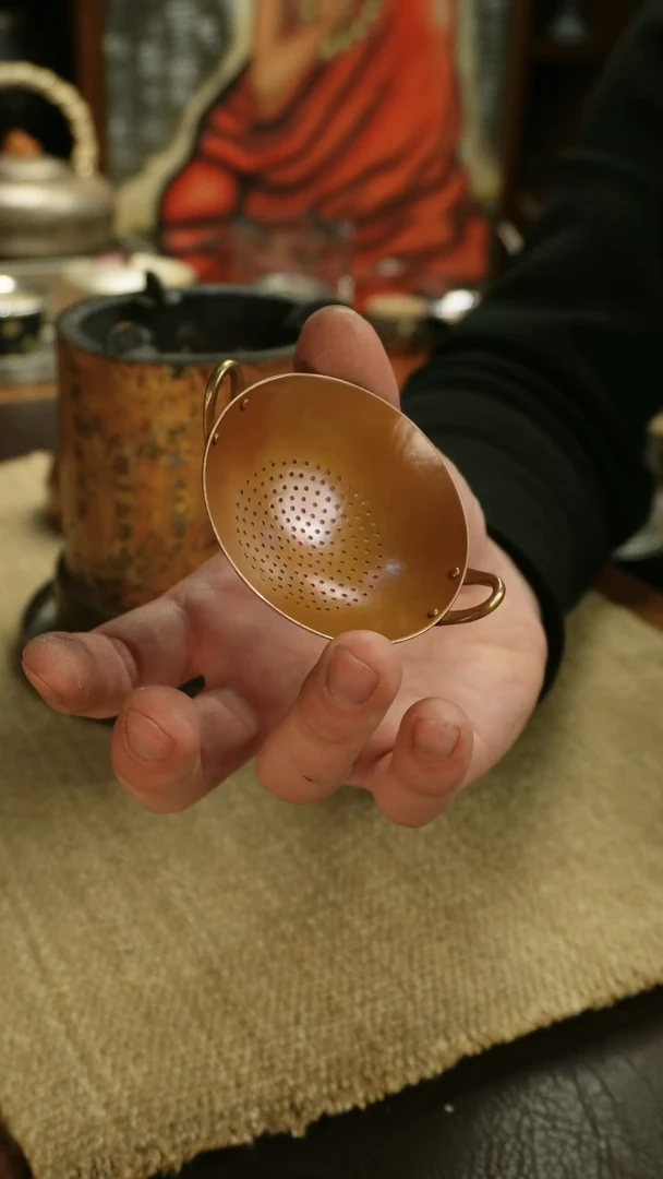 【闪购商品】紫铜全手茶滤茶配件