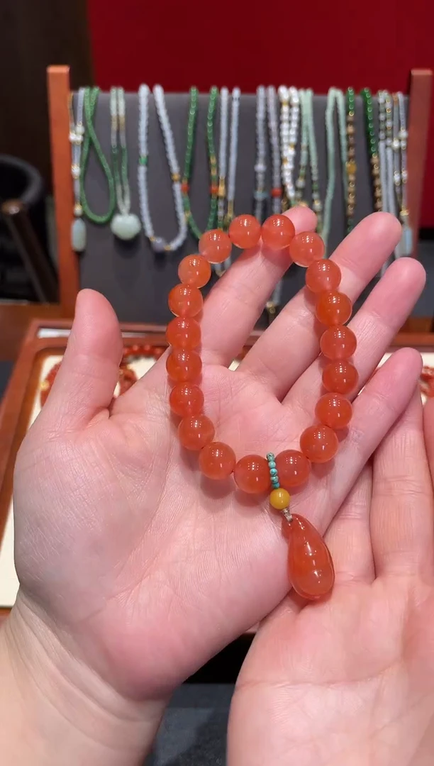 颈饰未镶嵌南红玛瑙南红手串