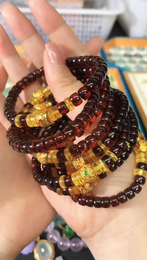 未镶嵌血珀手串250606047多样性发一