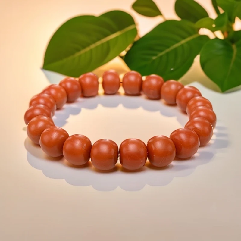【年退换】精工老型哑光手串11mm南红手串  时尚端庄多样性发一