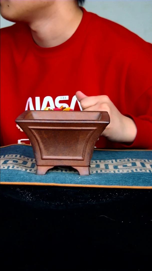 【闪购商品】紫砂花盆12.5*7.5内径紫砂花盆