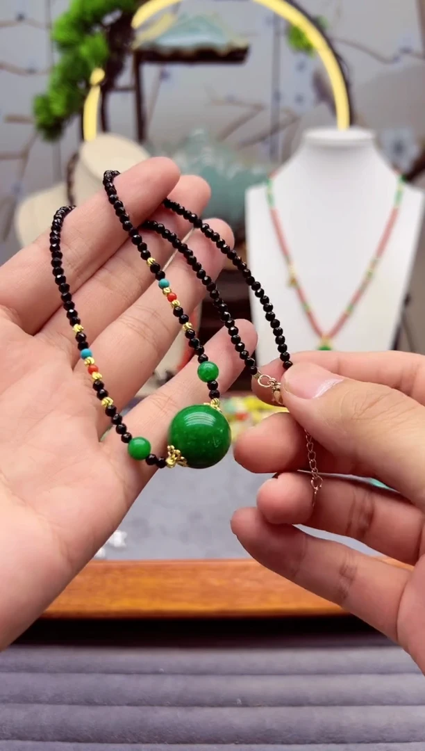 【闪购商品】翡翠颈饰14K金镶嵌X295`````