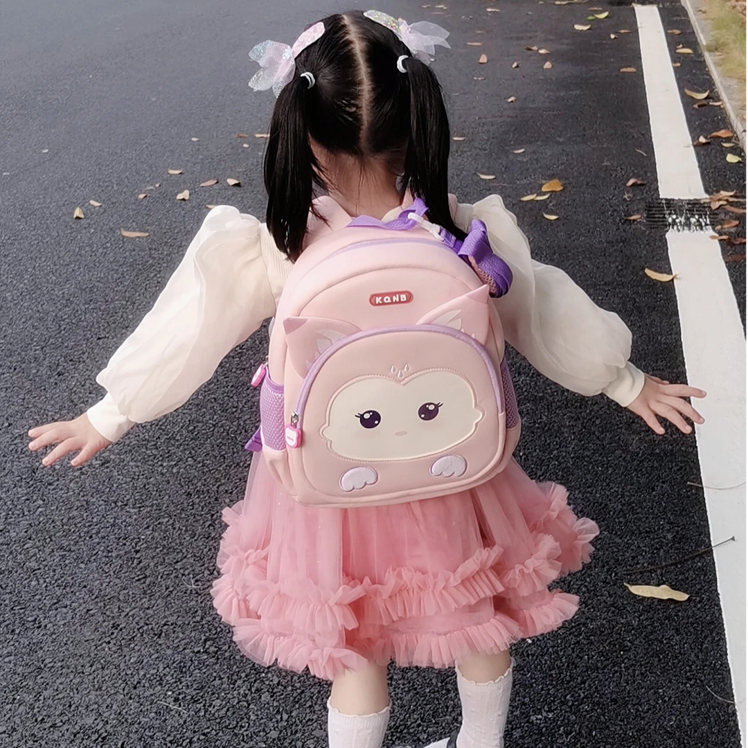 小茉莉儿童2-6岁幼儿园入学外出游玩女孩大容量立体背包