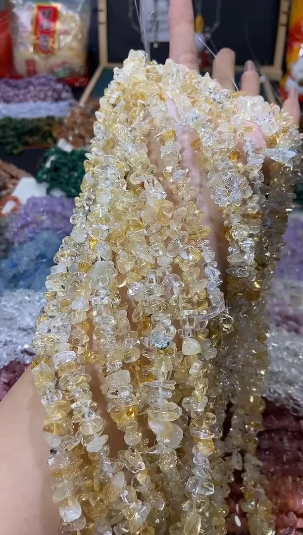 【闪购商品】水晶珠宝半成品未镶嵌黄水晶