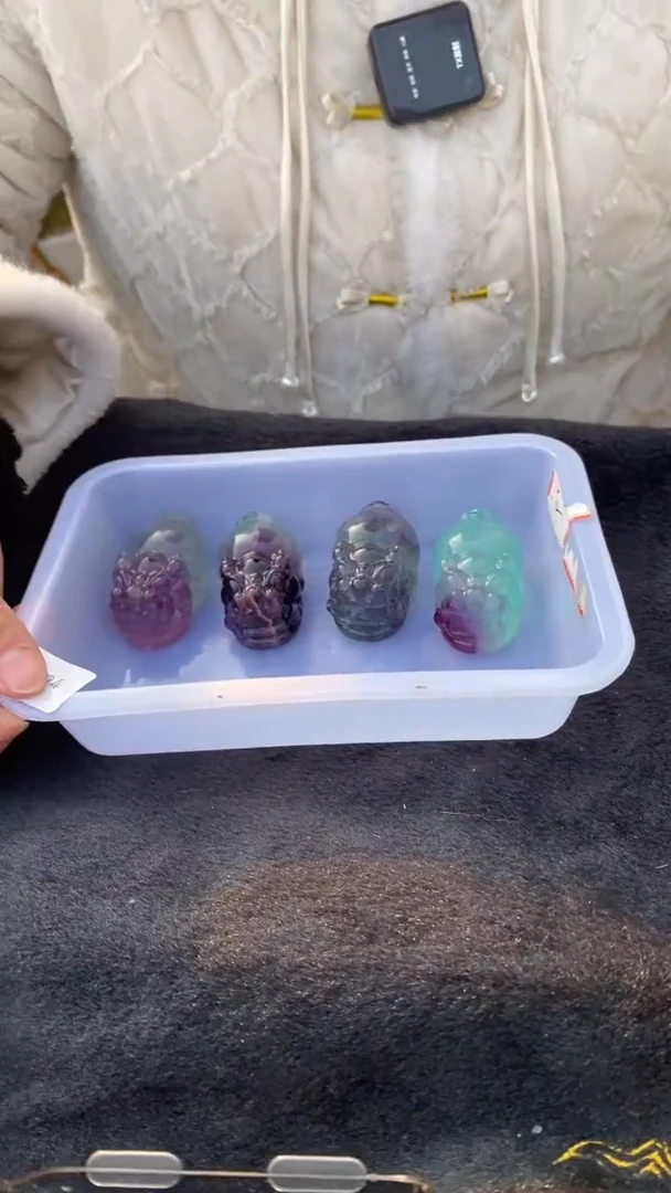 【闪购商品】萤石貔貅未镶嵌（西瓜）萤石貔貅D724多样性发其一