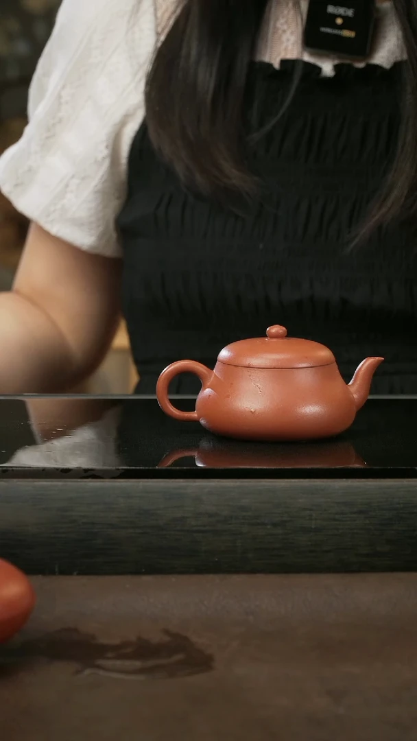 茶壶紫砂16,君德,朱泥,130cc