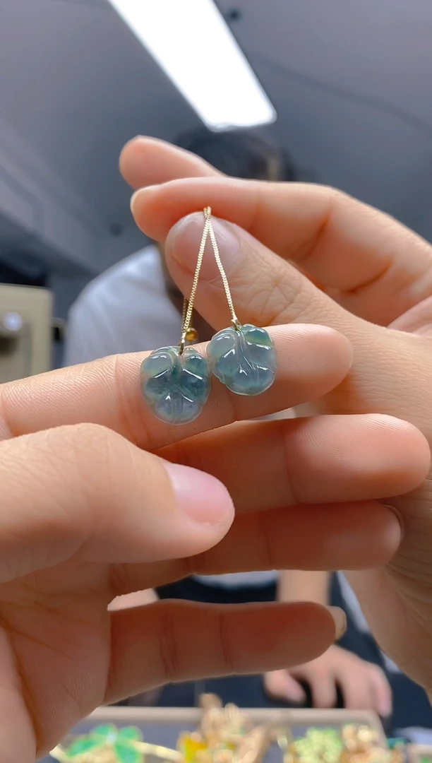 【闪购商品】翡翠耳饰合金0307翡翠耳线