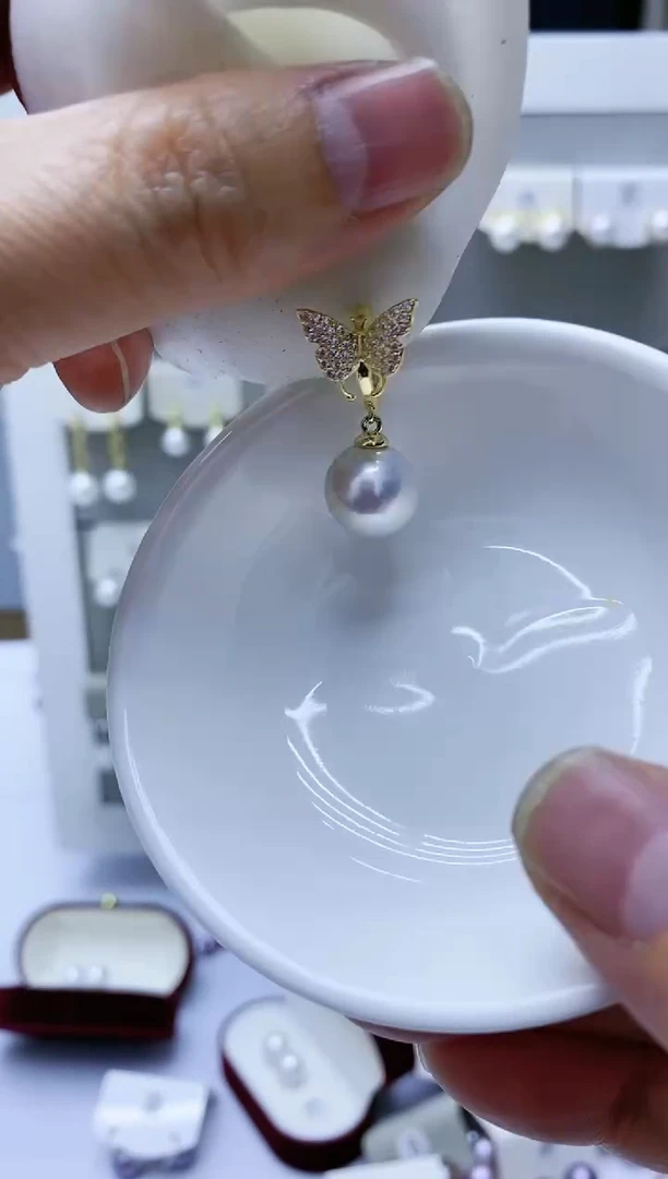 【闪购商品】淡水珍珠耳饰银S925镶嵌160