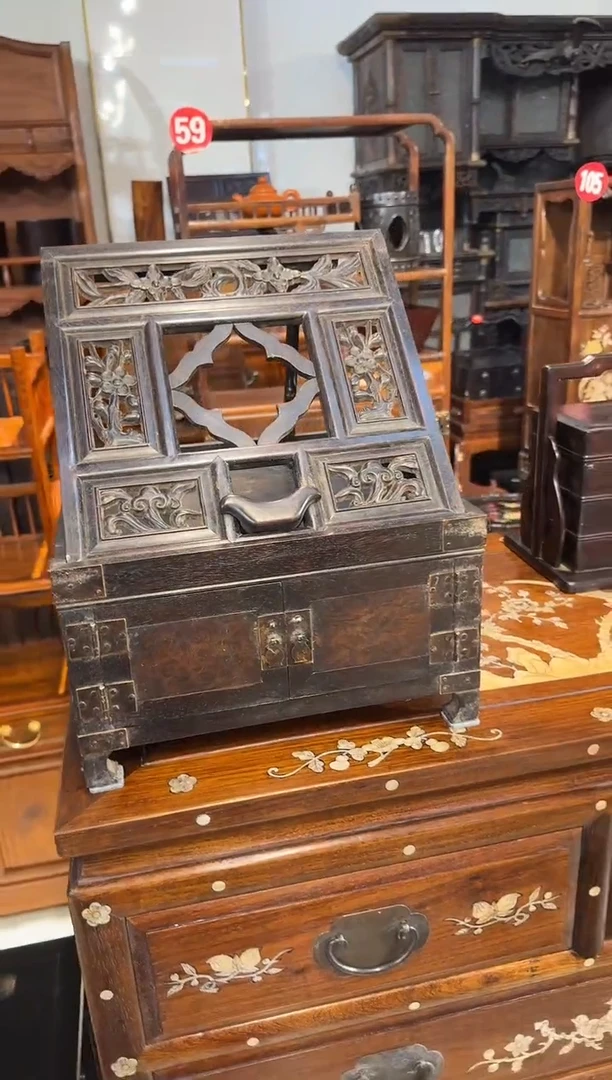 【闪购商品】木木艺紫檀雕刻镜支1280.8888