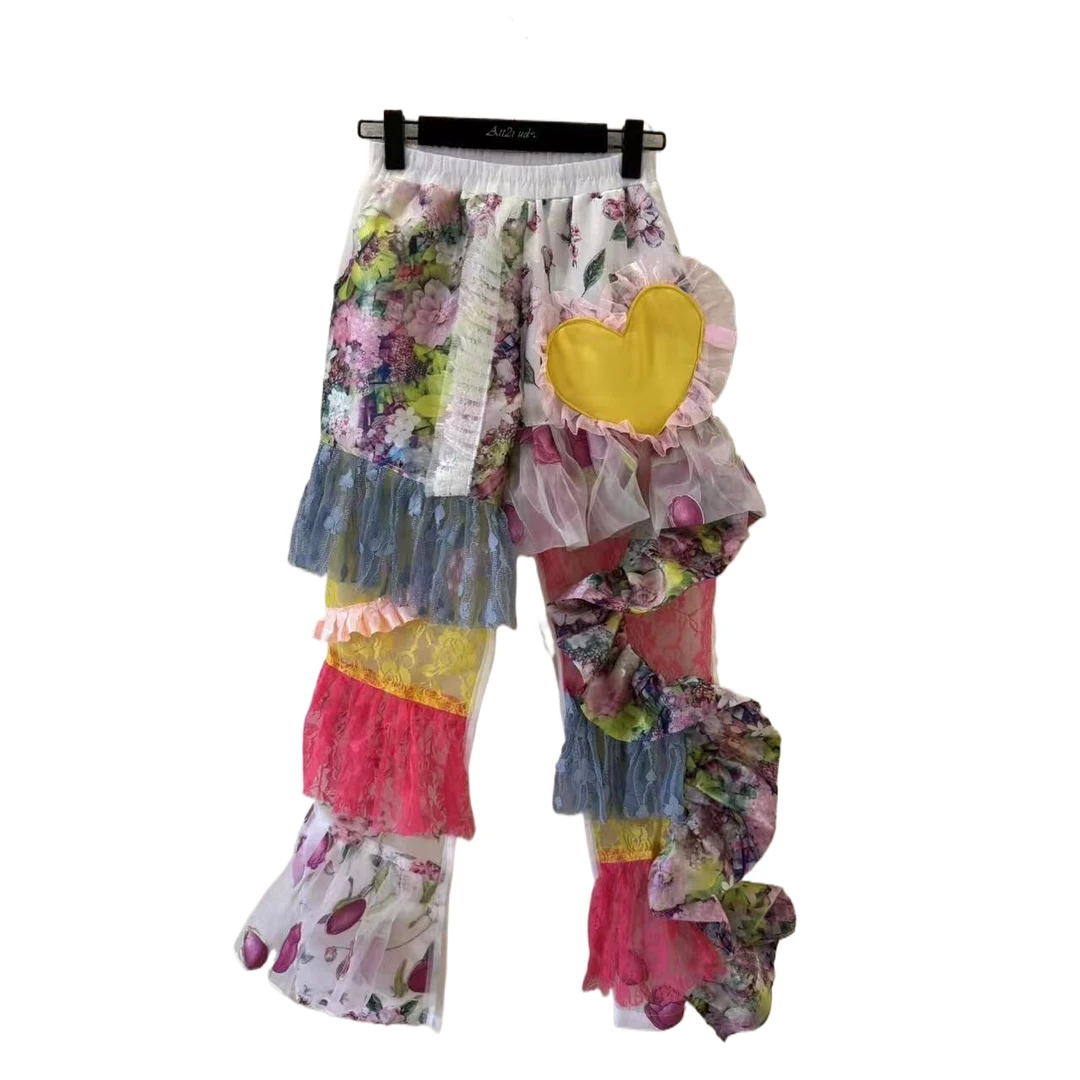 ATT潮牌女装2025春款欧洲站度假风甜美百搭国潮休闲裤