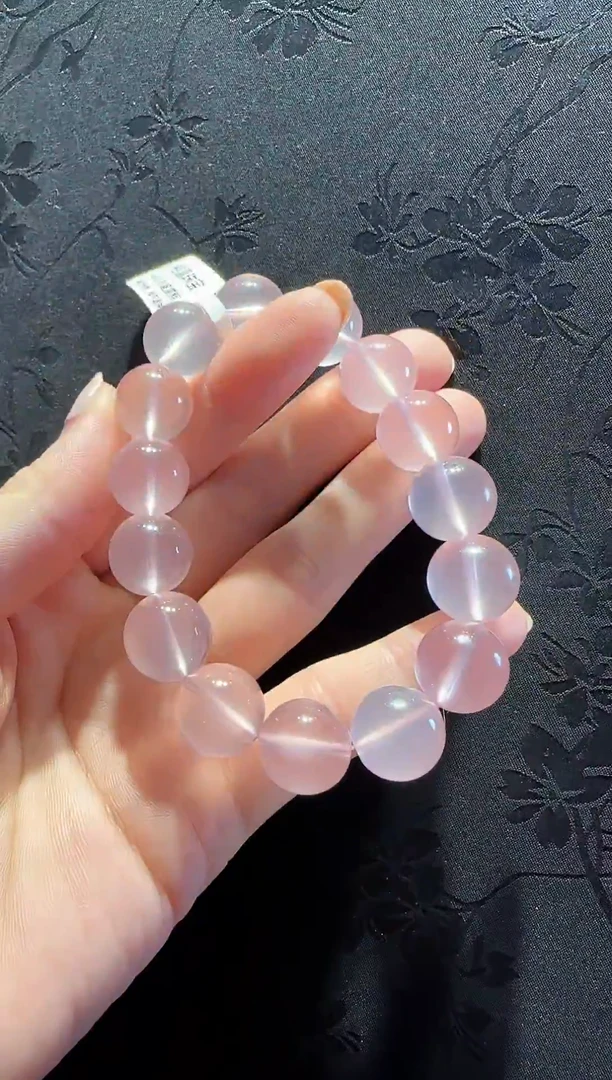 未镶嵌手串水晶粉晶