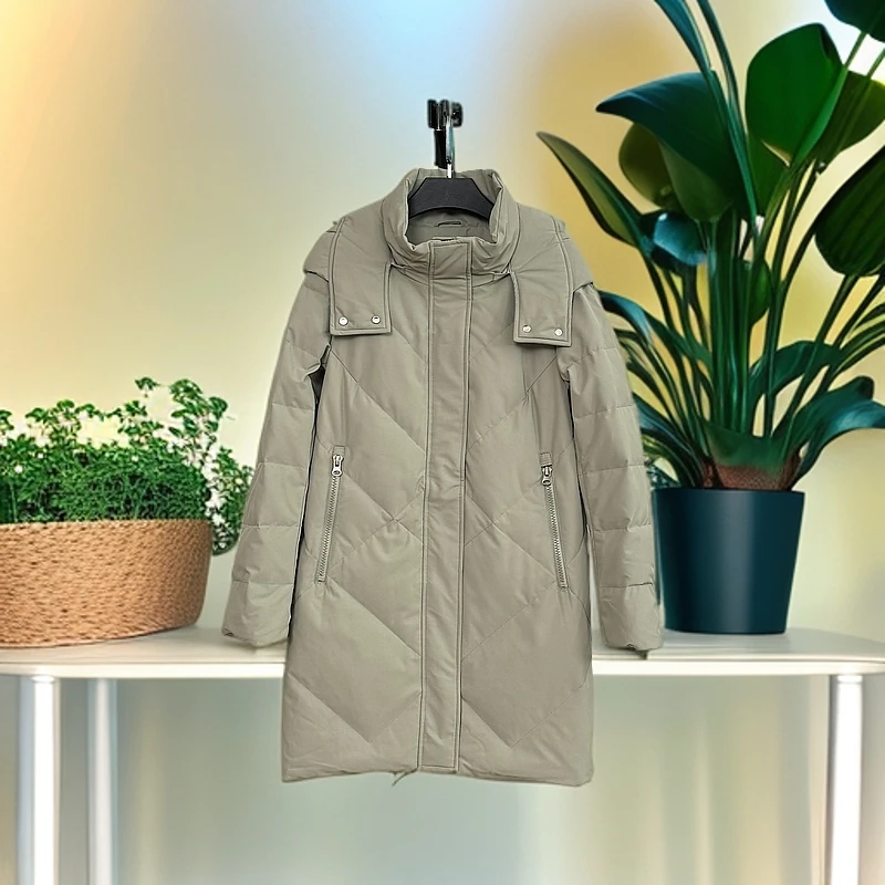 简约经典羽绒服休闲百搭女士休闲保暖冬季羽绒服  A012