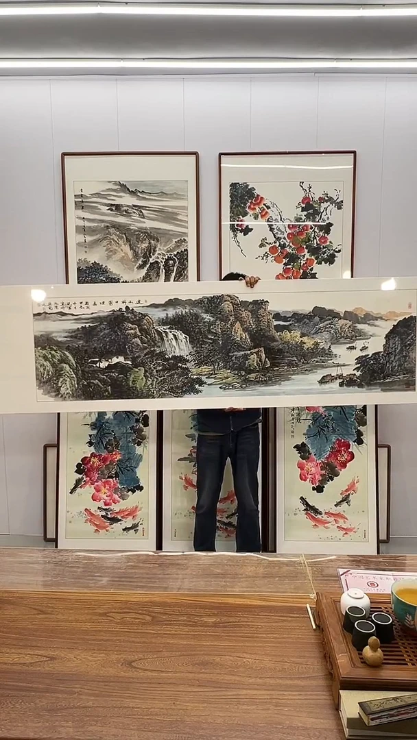 国画张现军 220*60  山水
