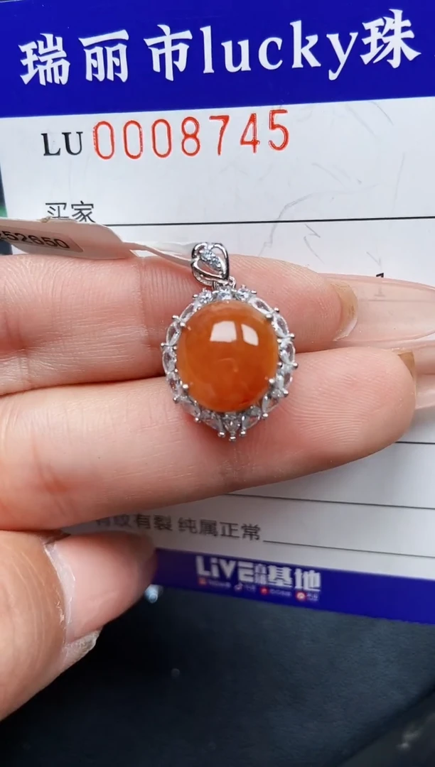 【闪购商品】翡翠颈饰银S925镶嵌8745
