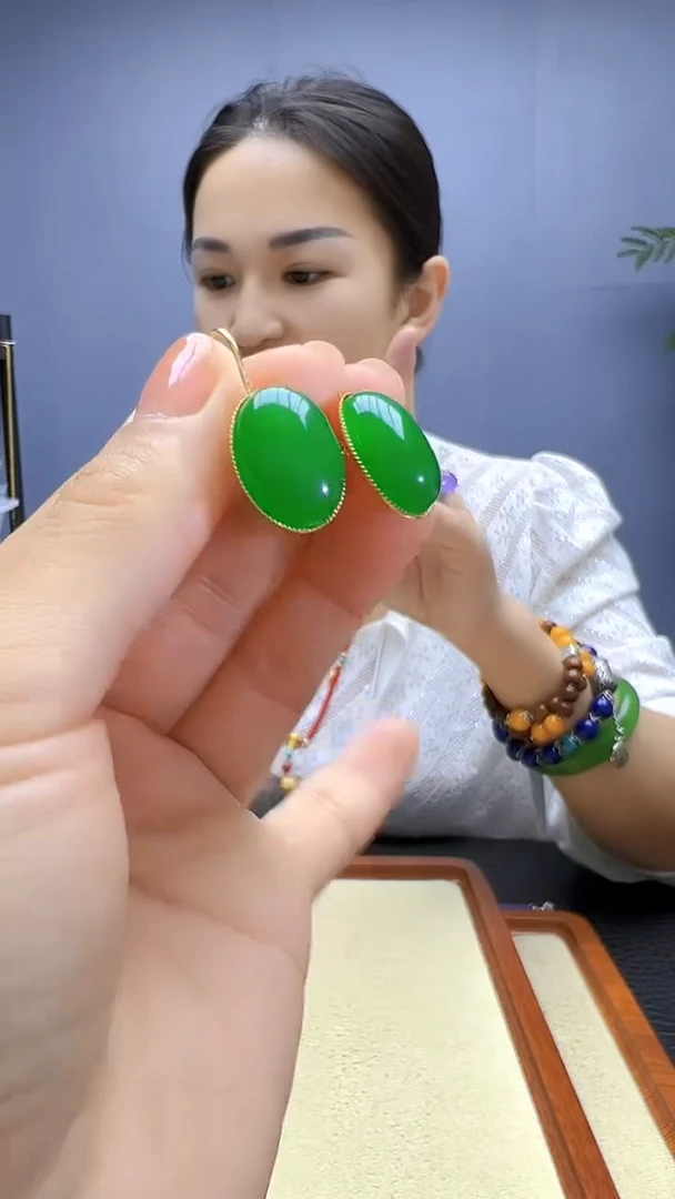 颈饰14K金镶嵌翡翠丹丹diy劲饰