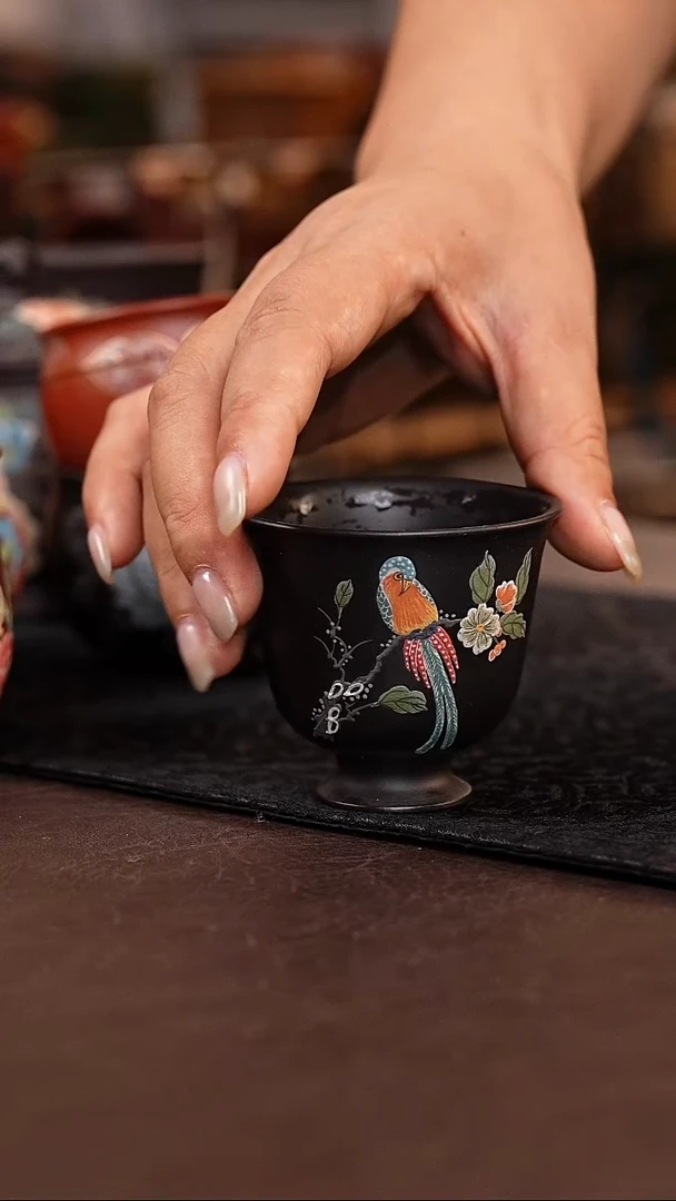 茶壶紫砂捂灰小品杯