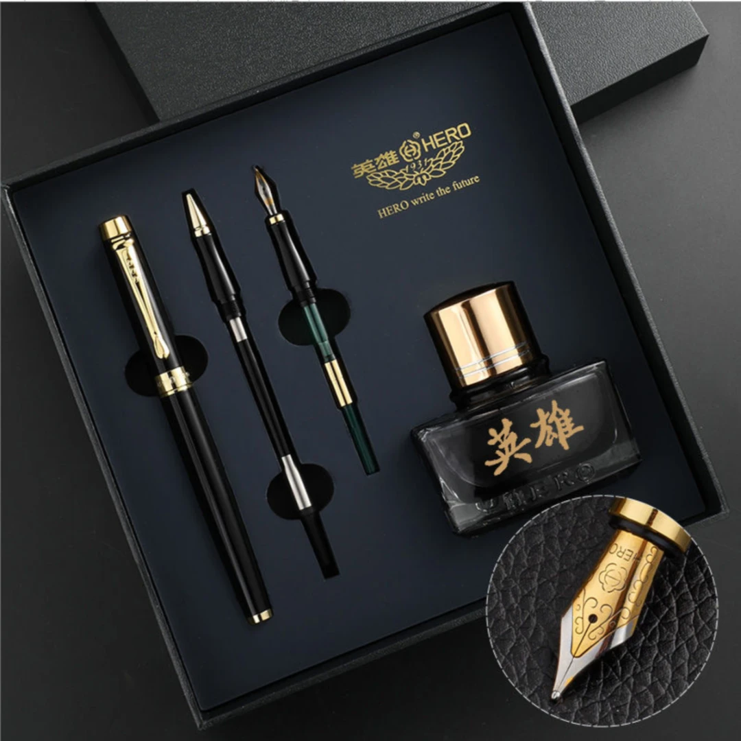 HERO/英雄H707钢笔韶华商务办公礼品男女成人用精致书写练字刻字