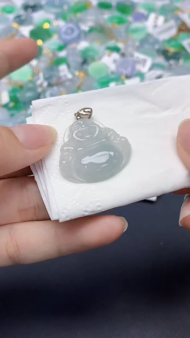 翡翠未镶嵌颈饰天然缅甸a货翡翠