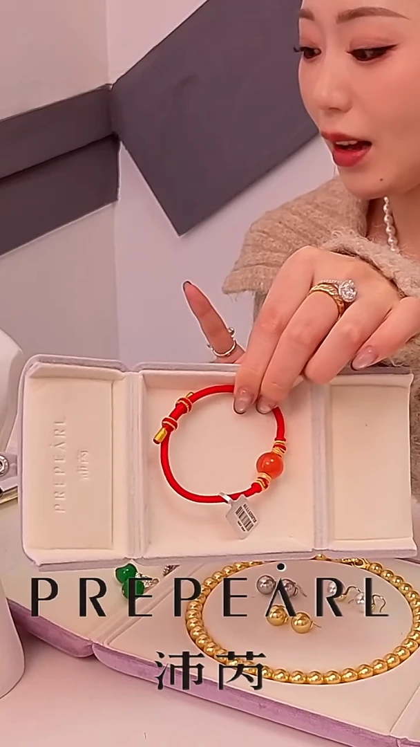 纯铜石英石直播间专享南红手串 新款福利
