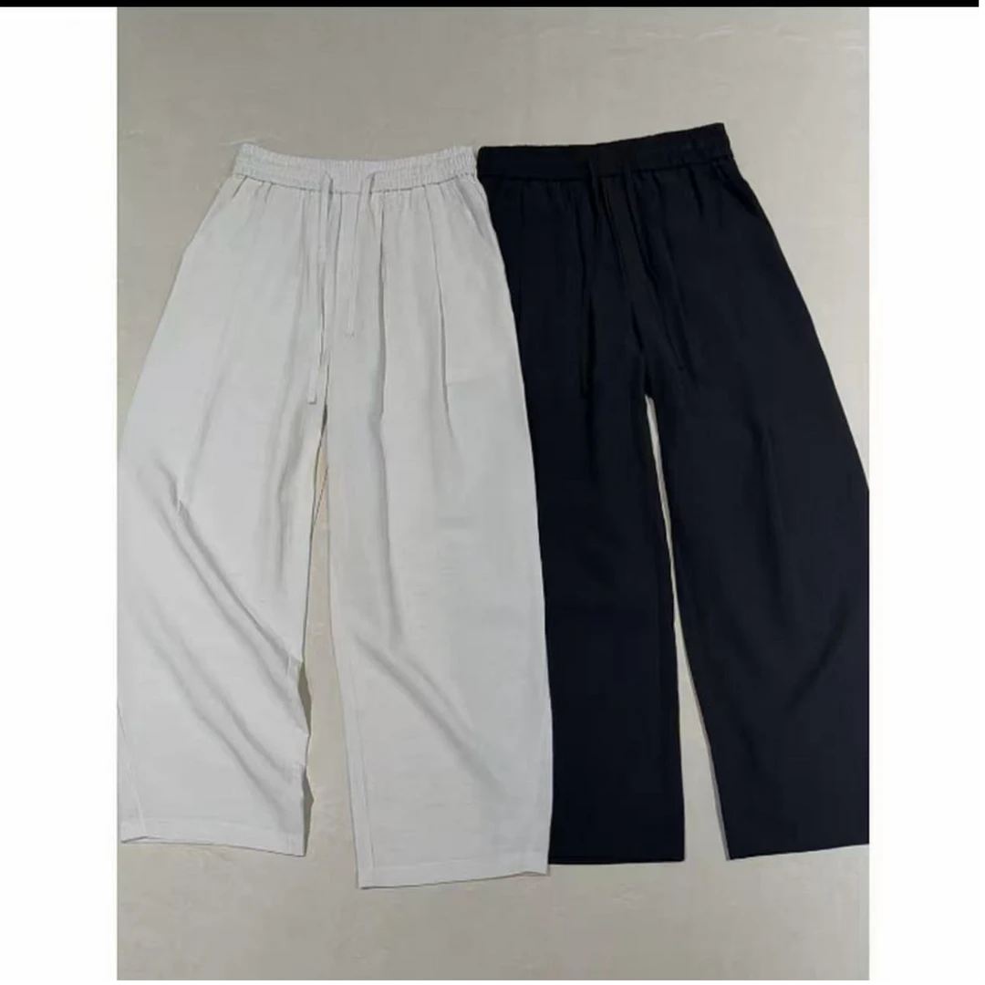 C/Dong  【夏季】亚麻 薄款抗皱 垂感休闲——直筒裤