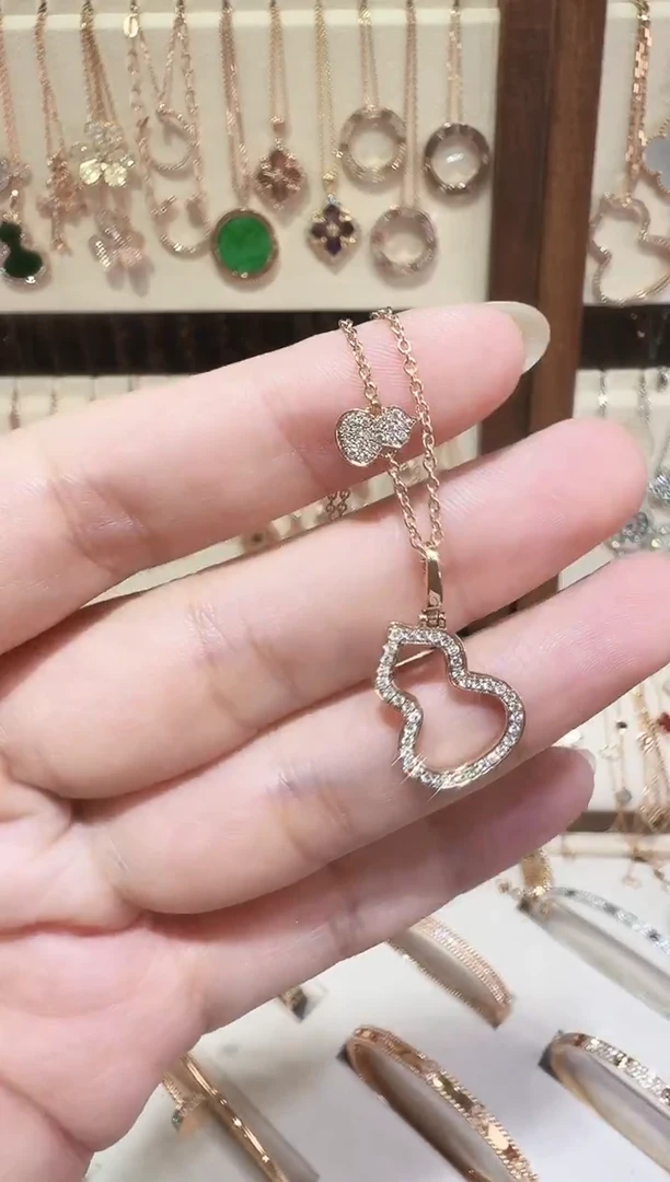 套链18K金镶嵌钻石套链