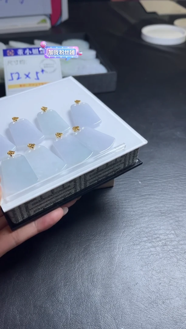 颈饰银S925镶嵌翡翠B85多样性发一件/配绳子