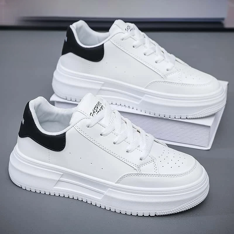 秋季男鞋2024新款舒适百搭学生板鞋运动休闲小白潮鞋潮流厚底韩版