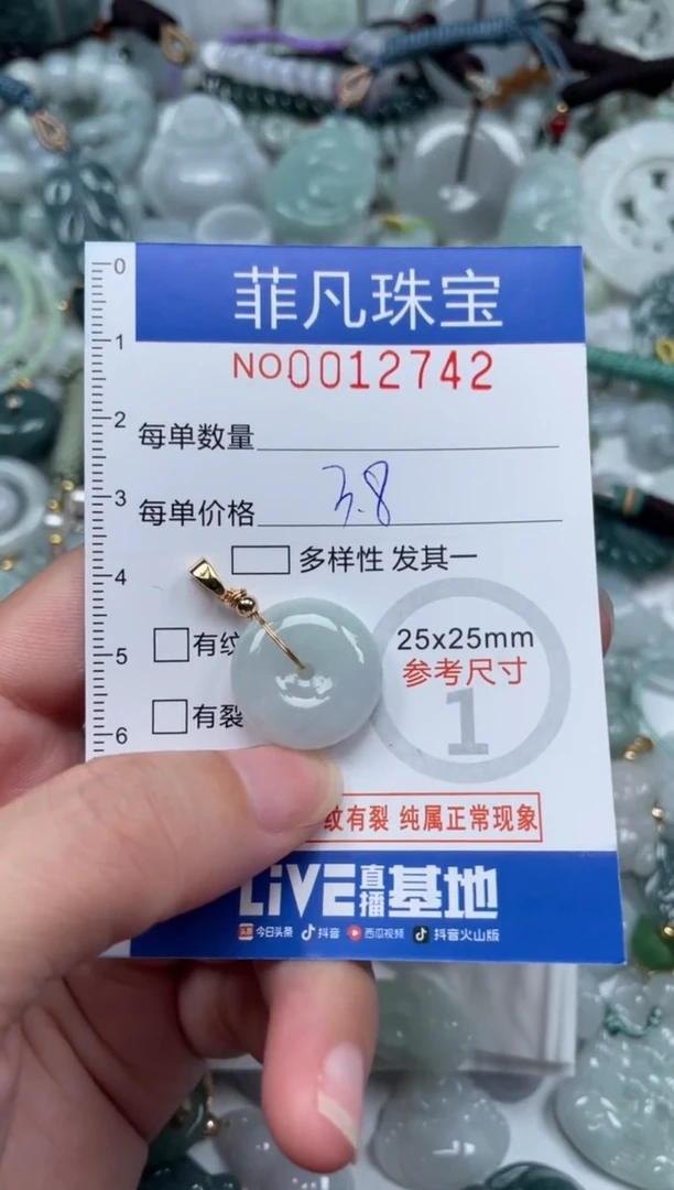 颈饰未镶嵌翡翠12742