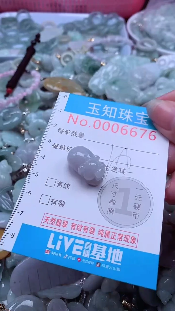 翡翠未镶嵌吊坠(不含链)6676