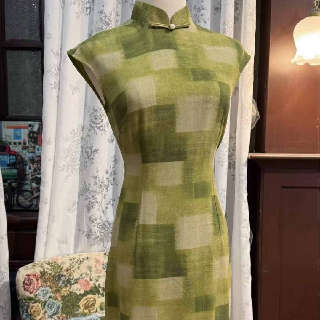 锦笙 |春天120cm新中式改良拉链款新款修身年轻日常显瘦气质旗袍